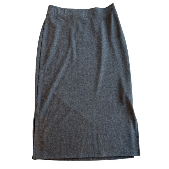 Saturday Sunday Dresses & Skirts - Anthropologie Grey Pencil Skirt XS Pull On Stretch Minimalist Nuetral